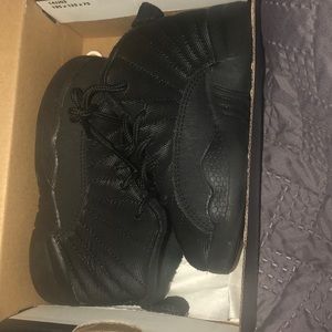 Toddler size 7c black Jordan 12 retro